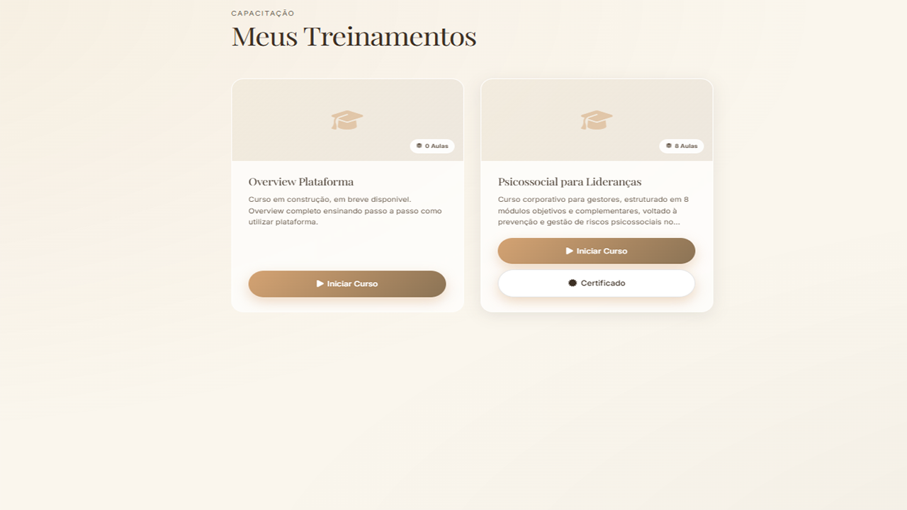 Treinamentos corporativos